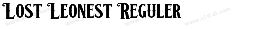 Lost Leonest Reguler字体转换